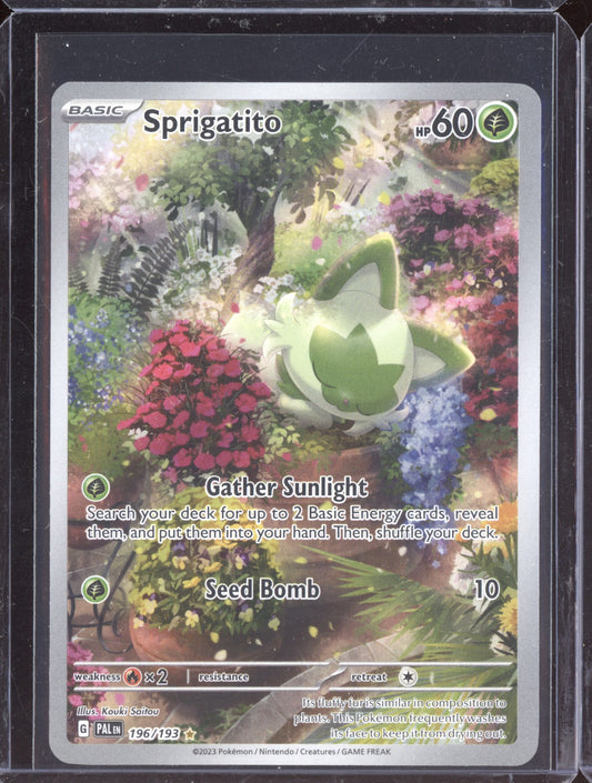 Sprigatito 2023 Pokemon Paldea Evolved Illustration Rare 196/193