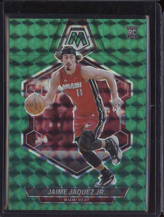 Jaime Jaquez Jr 2023-24 Panini Mosaic Green Fusion Choice RC 14/18