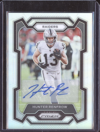 Hunter Renfrow 2023 Panini Prizm Auto