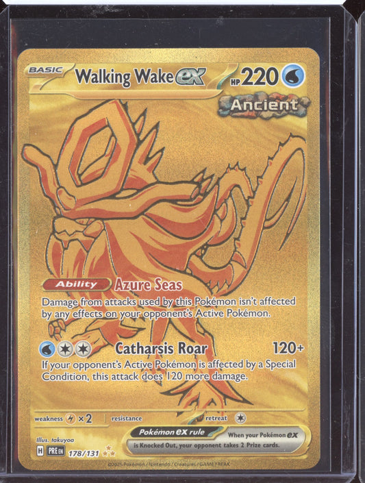 Walking Wake ex 2025 Pokemon Prismatic Evolutions Hyper Rare 178/131