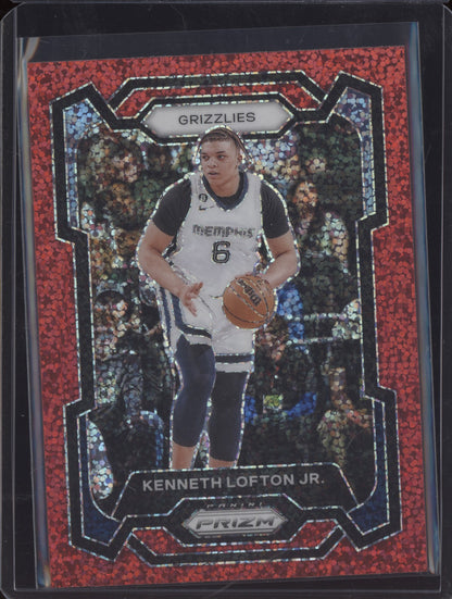Kenneth Lofton Jr 2023-24 Panini Prizm Red Sparkle