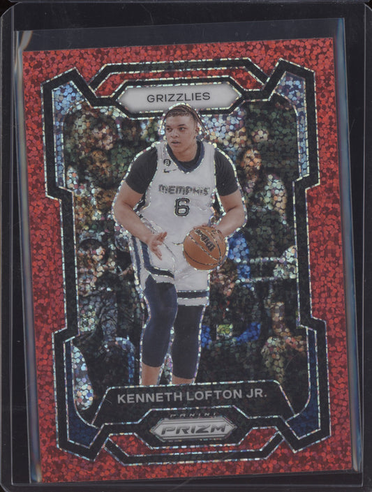 Kenneth Lofton Jr 2023-24 Panini Prizm Red Sparkle