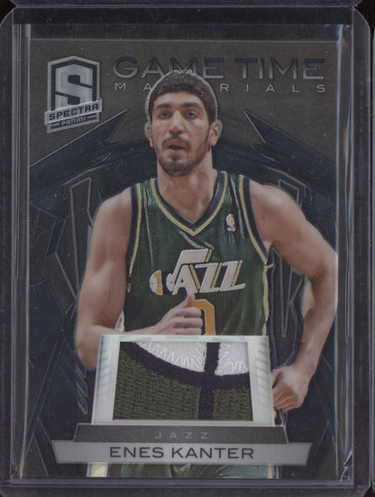 Enes Kanter 2013-14 Panini Spectra Game Time Materials Black Patch 1/1