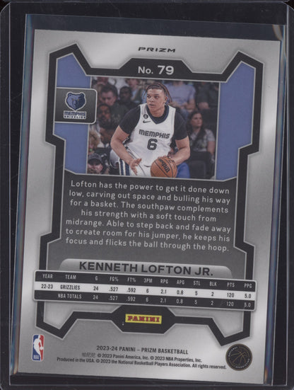 Kenneth Lofton Jr 2023-24 Panini Prizm Red Sparkle