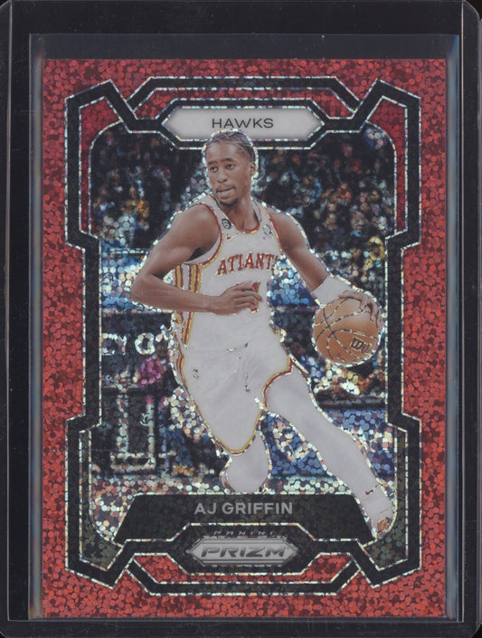 AJ Griffin 2023-24 Panini Prizm Red Sparkle