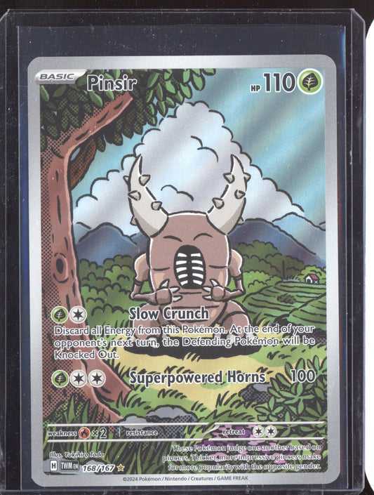 Pinsir 2024 Pokemon Twilight Masquerade Illustration Rare 168/167