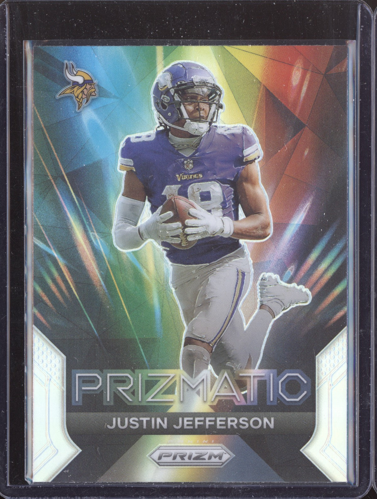 Justin Jefferson 2023 Panini Prizm Prizmatic Silver
