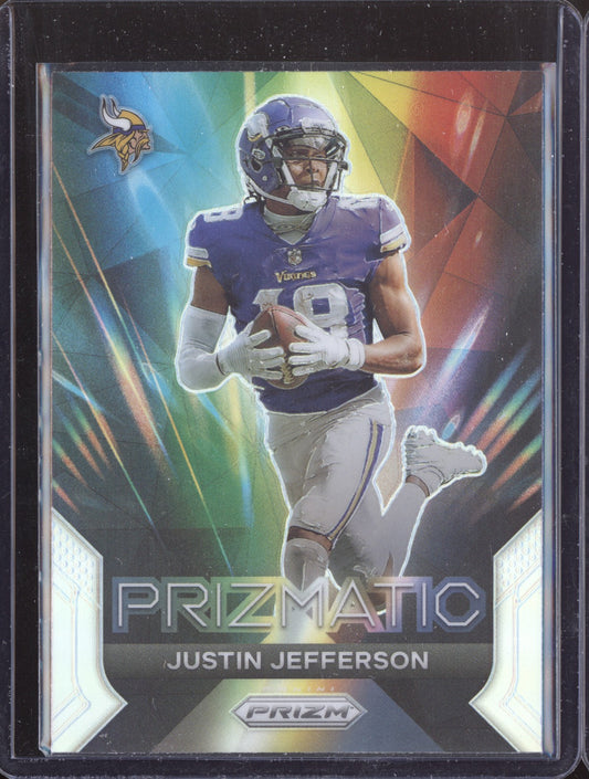 Justin Jefferson 2023 Panini Prizm Prizmatic Silver