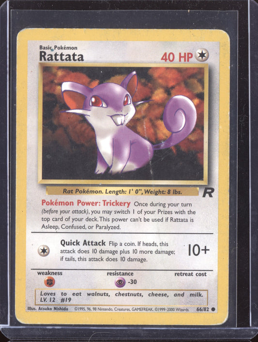 Rattata 2000 Pokemon Team Rocket Common 066/82