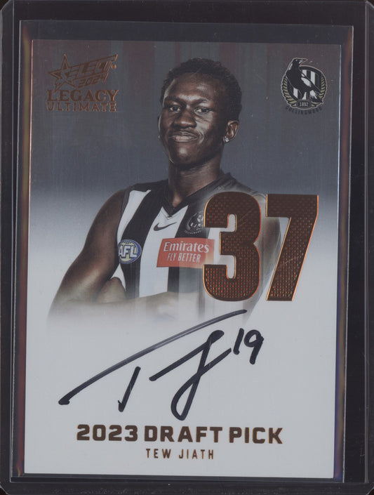 Tew Jiath 2024 Select Legacy Ultimate Draft Pick Signature Copper RC 43/175