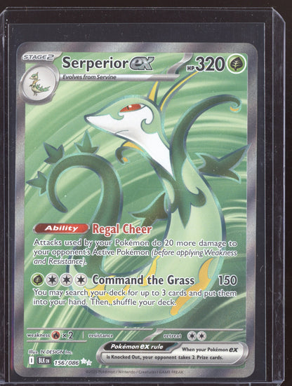 Serperior EX 2025 Pokemon Black Bolt Ultra Rare 156/086