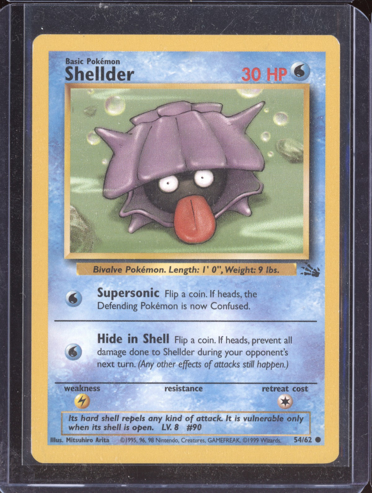 Shellder 1999 Pokemon Fossil Common 054/62