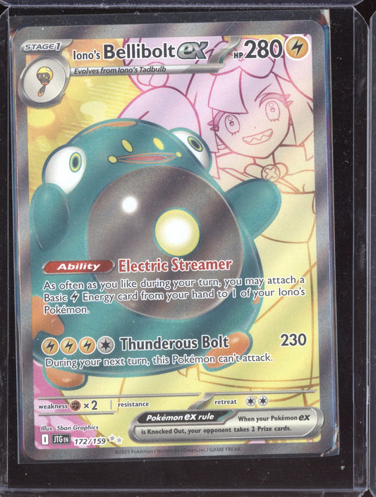 Iono's Bellibolt ex 2025 Pokemon Journey Together Illustration Rare 172/159