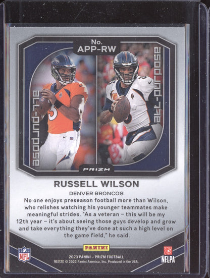 Russell Wilson 2023 Panini Prizm All-Purpose Silver