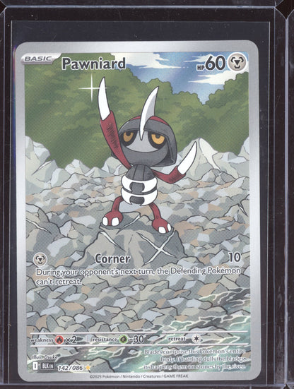 Pawniard 2025 Pokemon Black Bolt Illustration Rare 142/086