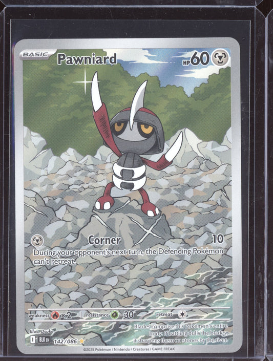 Pawniard 2025 Pokemon Black Bolt Illustration Rare 142/086
