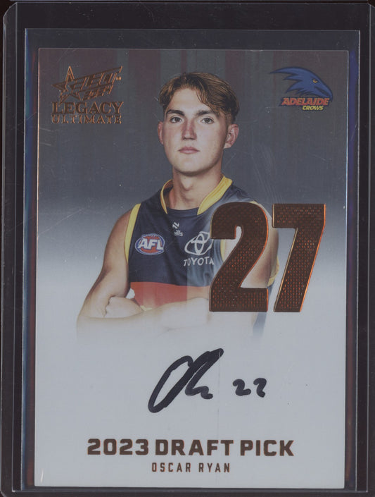 Oscar Ryan 2024 Select Legacy Ultimate Draft Pick Signature Copper RC 137/175