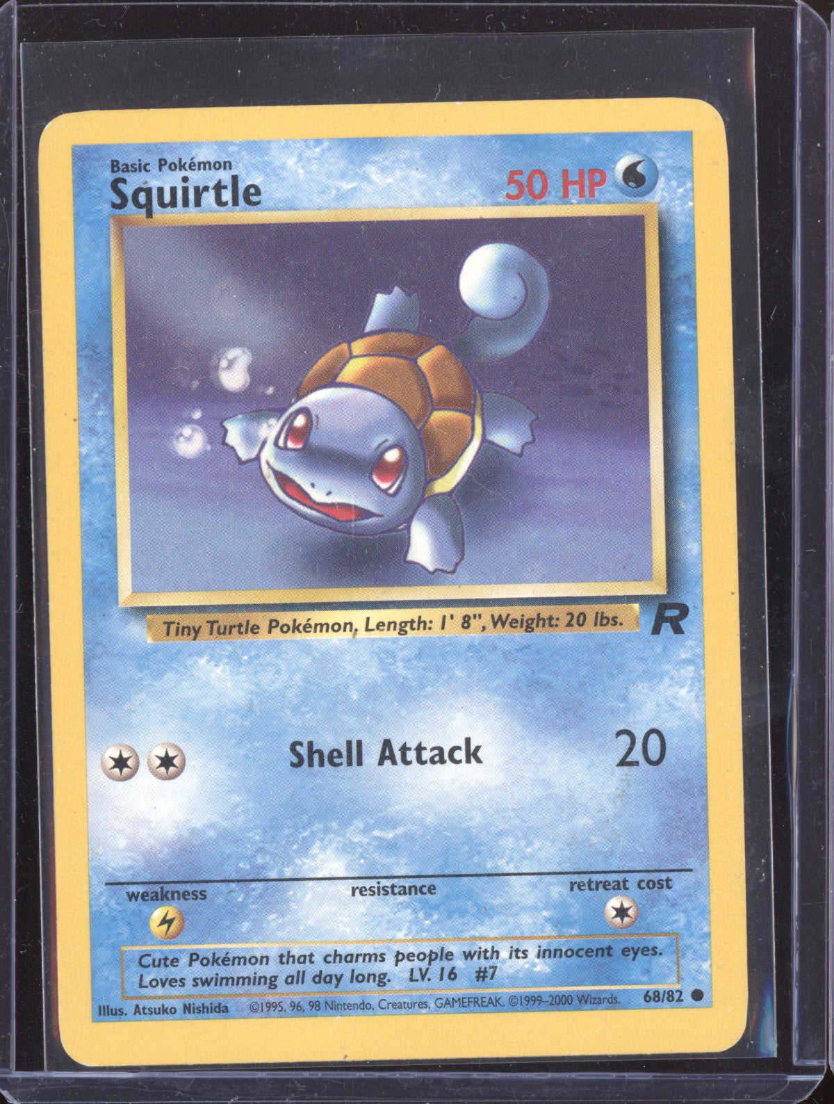 Squirtle 2000 Pokemon Team Rocket Common 068/82