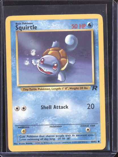 Squirtle 2000 Pokemon Team Rocket Common 068/82