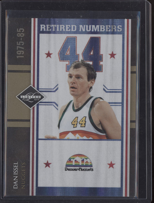 Dan Issel 2010-11 Panini Limited Retired Numbers Gold Spotlight 10/24