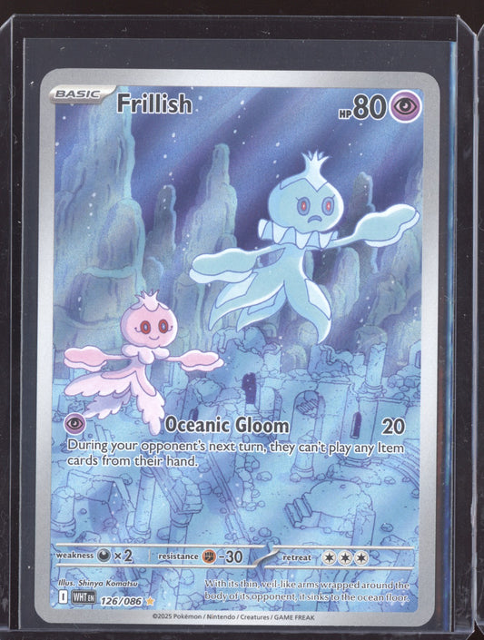 Frillish 2025 Pokemon White Flare Illustration Rare 126/086