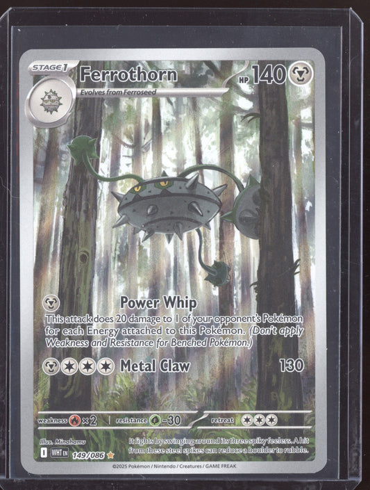 Ferrothorn 2025 Pokemon White Flare Illustration Rare 149/086