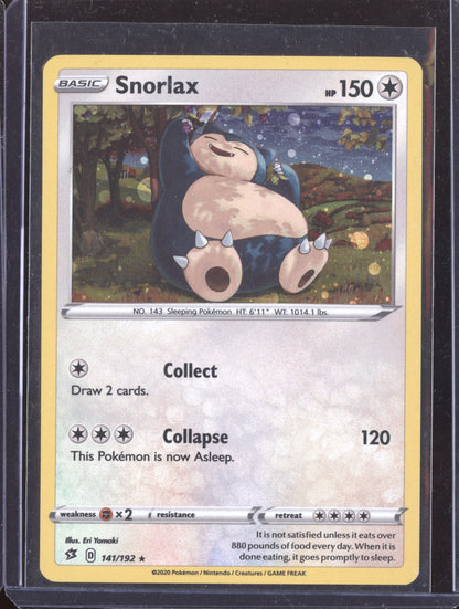 Snorlax Pokemon 141/192 Cosmos Holo