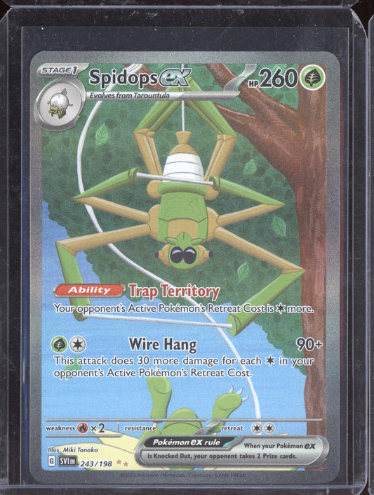 Spidops ex 2023 Pokemon Scarlet & Violet Special Illustration Rare 243/198
