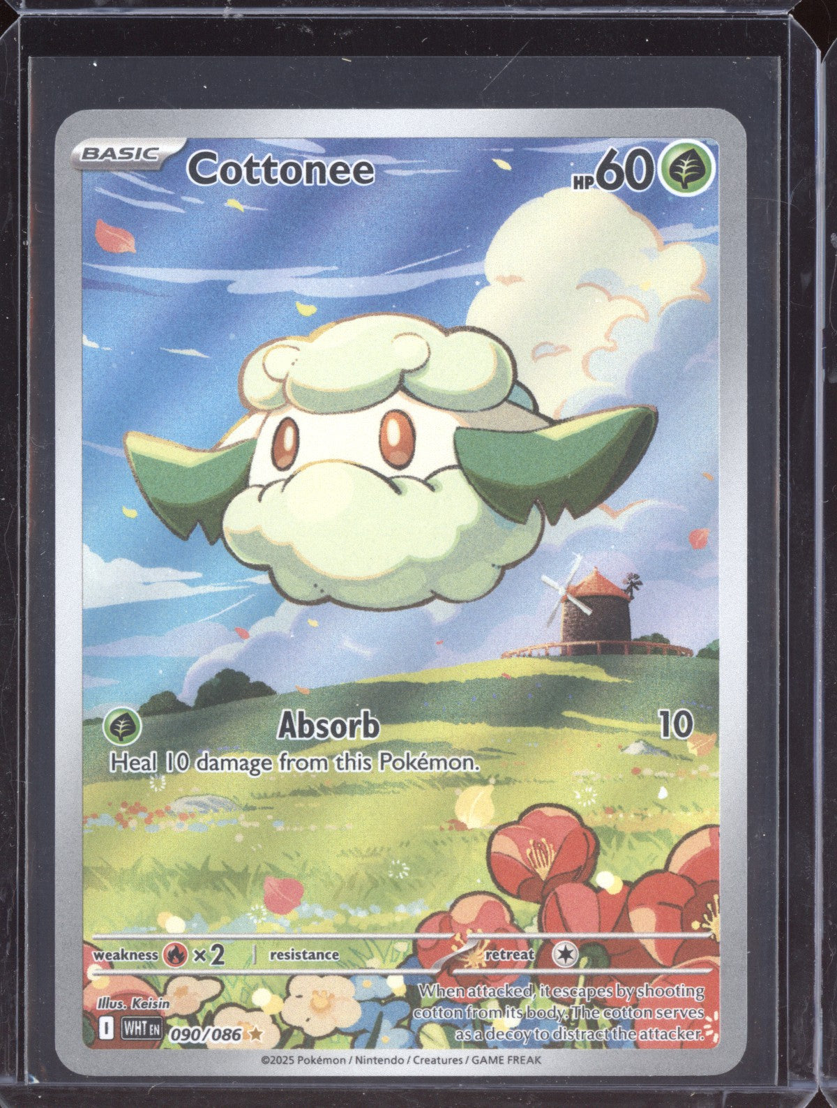 Cottonee 2025 Pokemon White Flare Illustration Rare 090/086