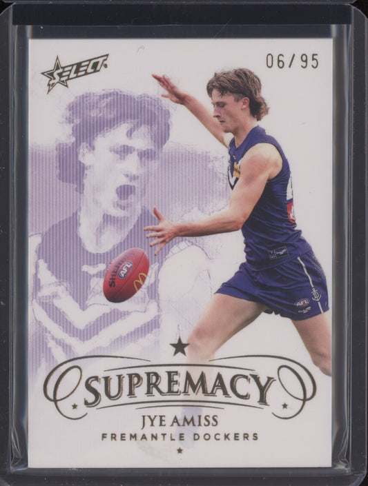 Jye Amiss 2024 Select Supremacy Gold Low 06/95