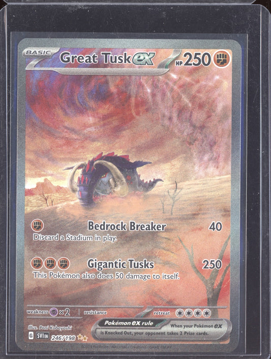 Great Tusk ex 2023 Pokemon Scarlet & Violet Special Illustration Rare 246/198