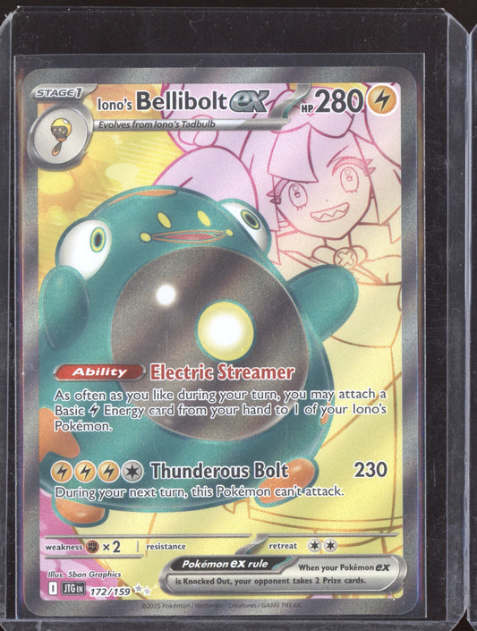 Iono's Bellibolt ex 2025 Pokemon Journey Together Ultra Rare 172/159