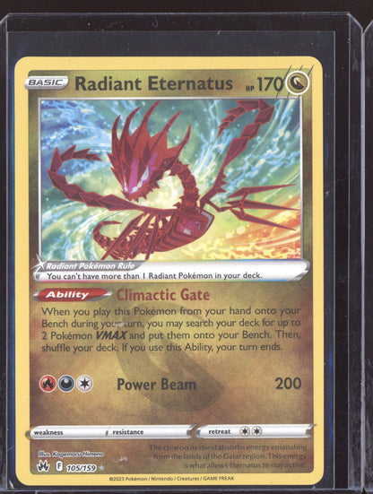 Radiant Eternatus 2023 Pokemon Crown Zenith Radiant Rare 105/159