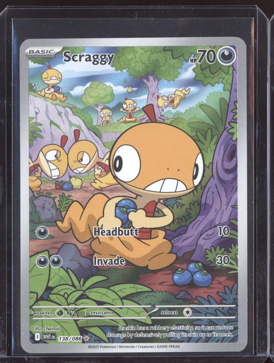 Scraggy 2025 Pokemon White Flare Illustration Rare 138/086