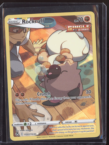 Rockruff 2022 Pokemon Silver Tempest Trainer Gallery Holo Rare TG07/TG30