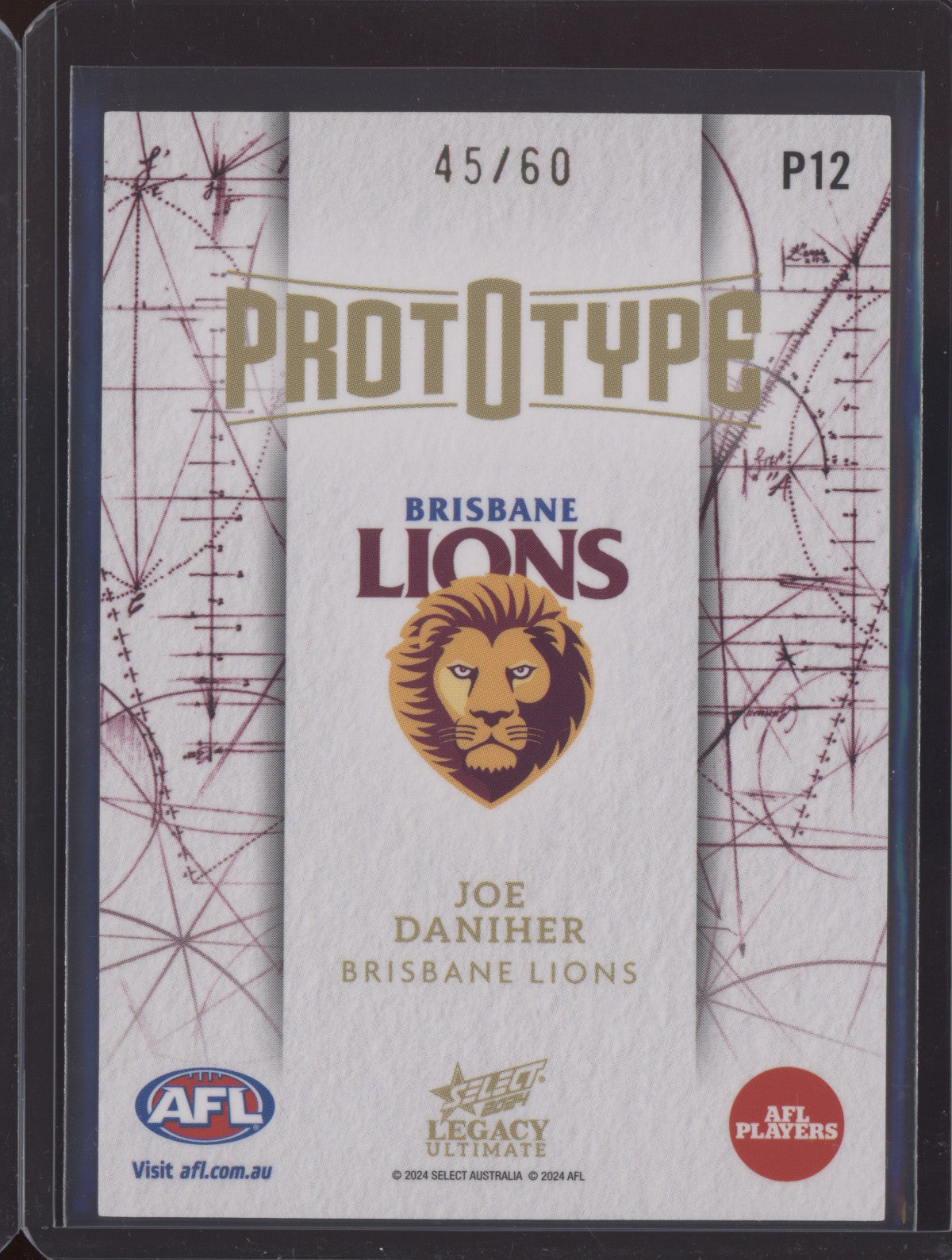 Joe Daniher 2024 Select Legacy Ultimate Prototype 45/60