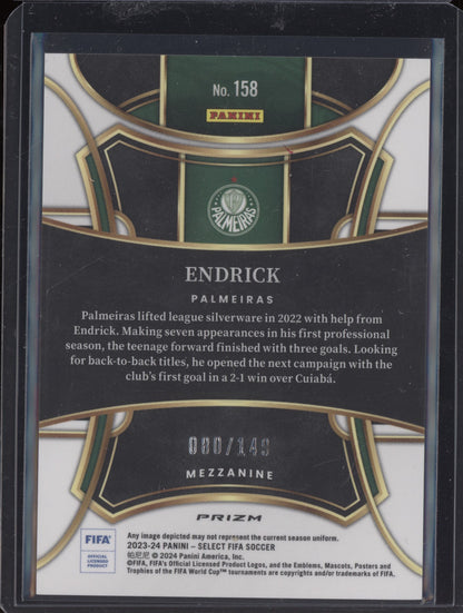 Endrick 2023-24 Panini Select FIFA Red Wave RC 80/149