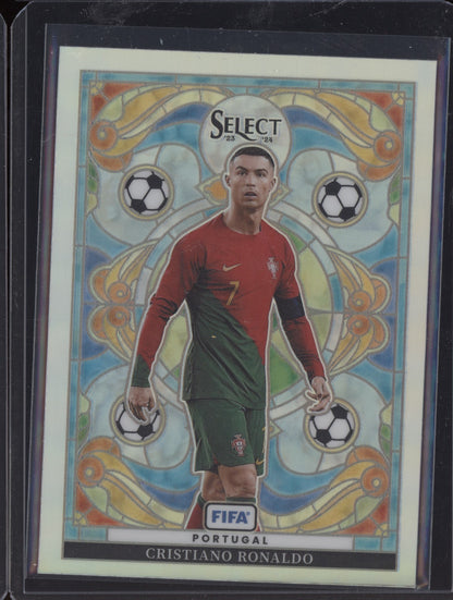 Cristiano Ronaldo 2023-24 Panini Select FIFA Stained Glass