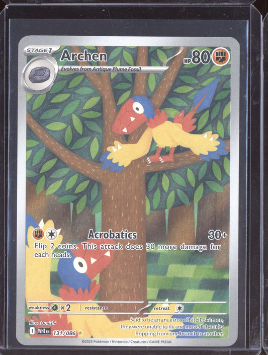 Archen 2025 Pokemon White Flare Illustration Rare 131/086