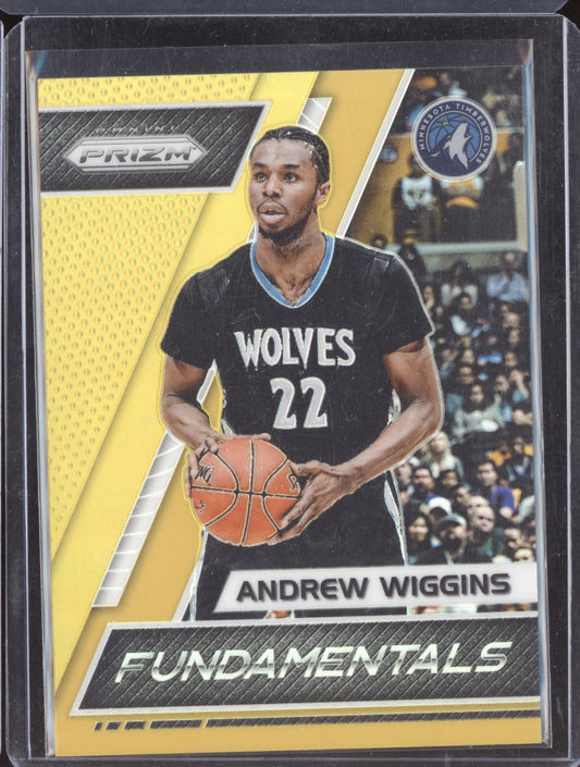 Andrew Wiggins 2017-18 Panini Prizm Fundamentals Gold 7/10