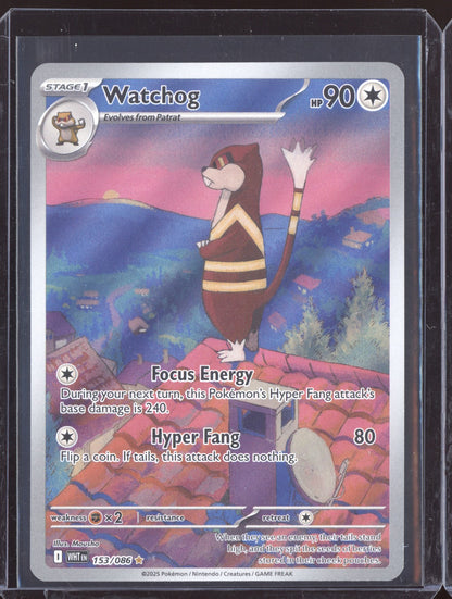 Watchog 2025 Pokemon White Flare Illustration Rare 153/086