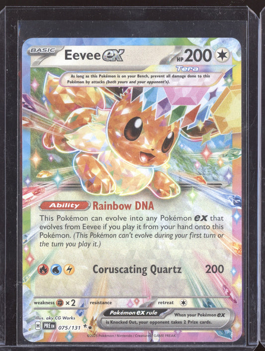 Eevee ex 2025 Pokemon Prismatic Evolutions 075/131