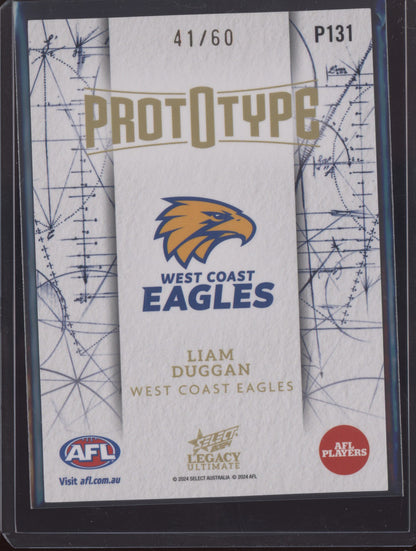 Liam Duggan 2024 Select Legacy Ultimate Prototype 41/60
