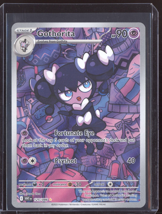 Gothorita 2025 Pokemon White Flare Illustration Rare 125/086
