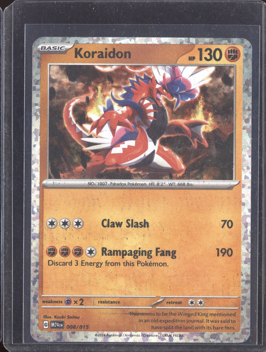 Koraidon Holo 008/015 M24EN McDonalds Promo Pokemon