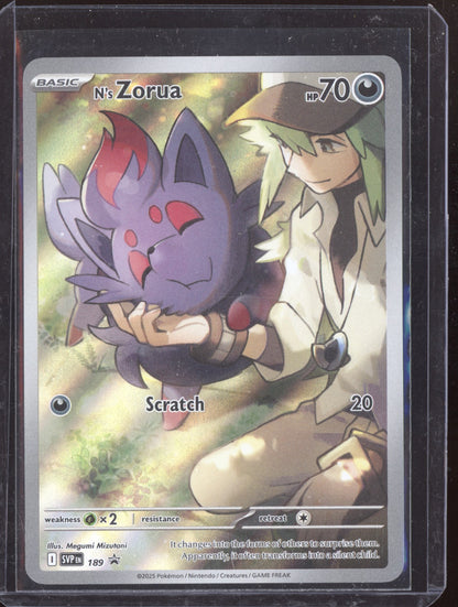 N's Zorua 2025 Pokemon SVP EN Promo 189
