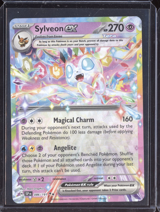 Sylveon ex 2024 Pokemon Surging Sparks Double Rare 086/191