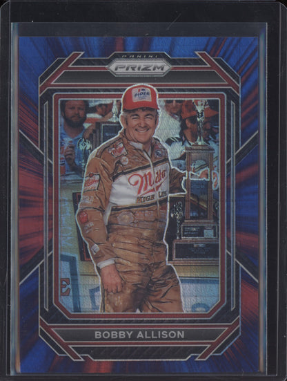 Bobby Allison 2023 Panini Prizm Racing Red & Blue Hyper 194/299