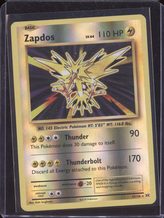 Zapdos 2016 Pokemon Evolutions Rare Reverse Holo 042/108