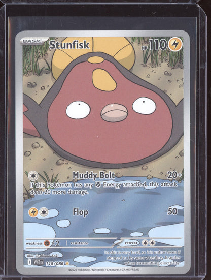 Stunfisk 2025 Pokemon White Flare Illustration Rare 118/086